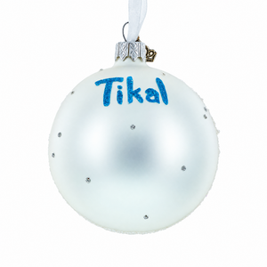 Tikal, Guatemala Glass Ball Christmas Ornament 3.25 Inches