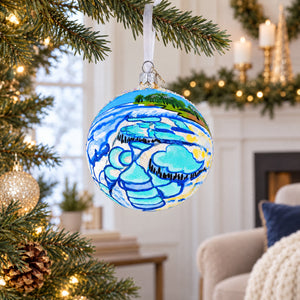 Pamukkale Thermal Pools, Turkey Glass Ball Christmas Ornament
