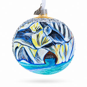 Marble Caves, Argentina Glass Ball Christmas Ornament