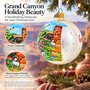 Grand Canyon, Arizona Glass Ball Christmas Ornament