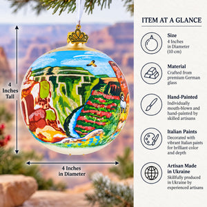 Grand Canyon, Arizona Glass Ball Christmas Ornament