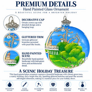 National Mall, Washington DC Glass Ball Christmas Ornament