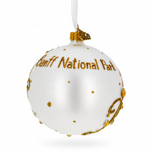 Banff National Park, Alberta, Canada Glass Christmas Ornament