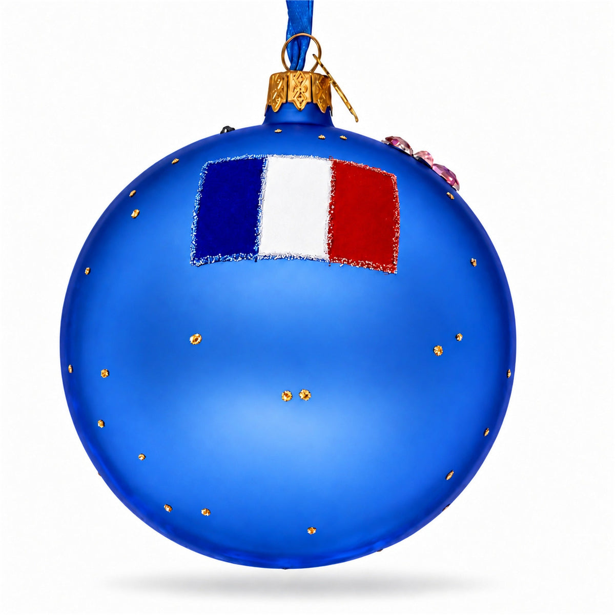 Lourdes, France Translucent Glass Ball Christmas Ornament