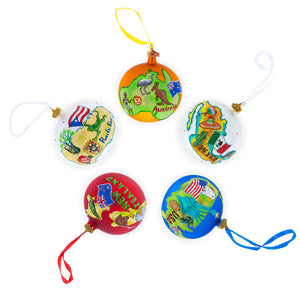 Marble Caves, Argentina Glass Ball Christmas Ornament