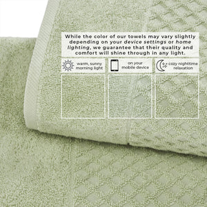 Cotton Diamond Waffle Weave Bath Towel Set - Grayson Collection