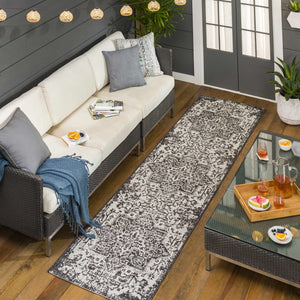 Charcoal Kilmacolm Indoor & Outdoor Area Rug - Clearance