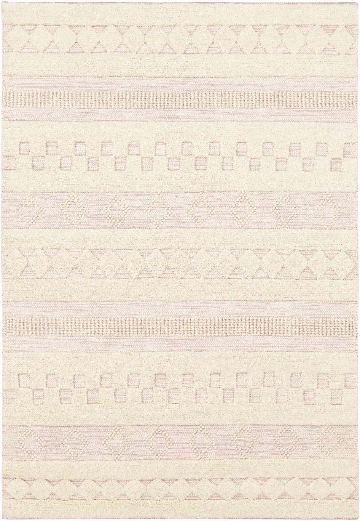 Knapp Pink Wool Rug - Clearance