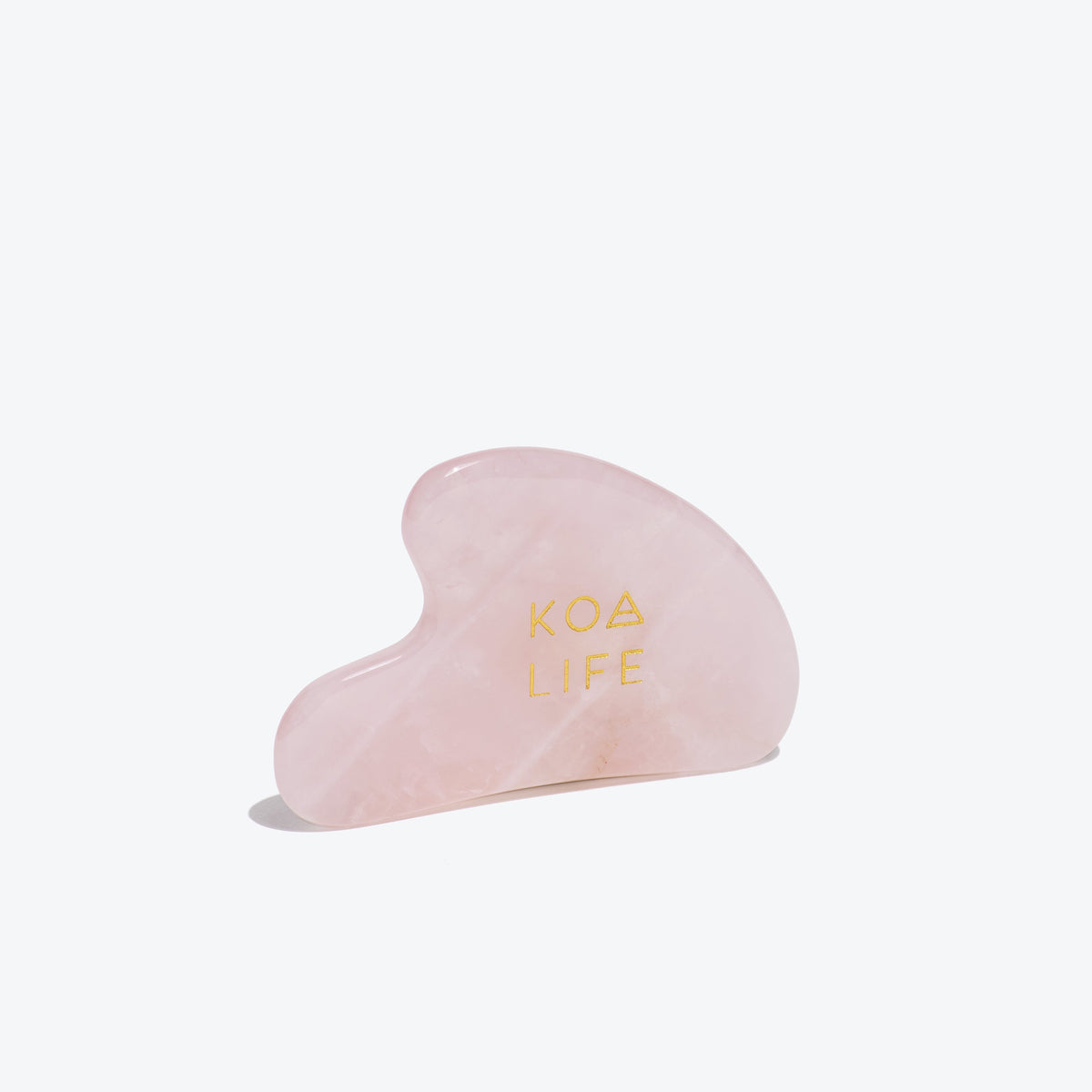 KOA LIFE Gua Sha | Natural Rose Quartz Stone - view 3