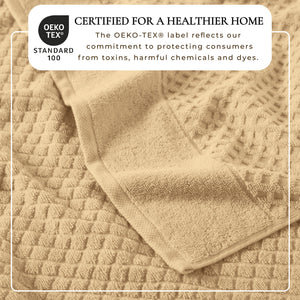 Cotton Diamond Waffle Weave Bath Towel Set - Grayson Collection