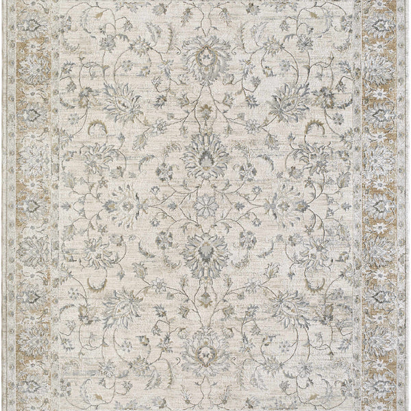 Kerem Cream Damask Rug