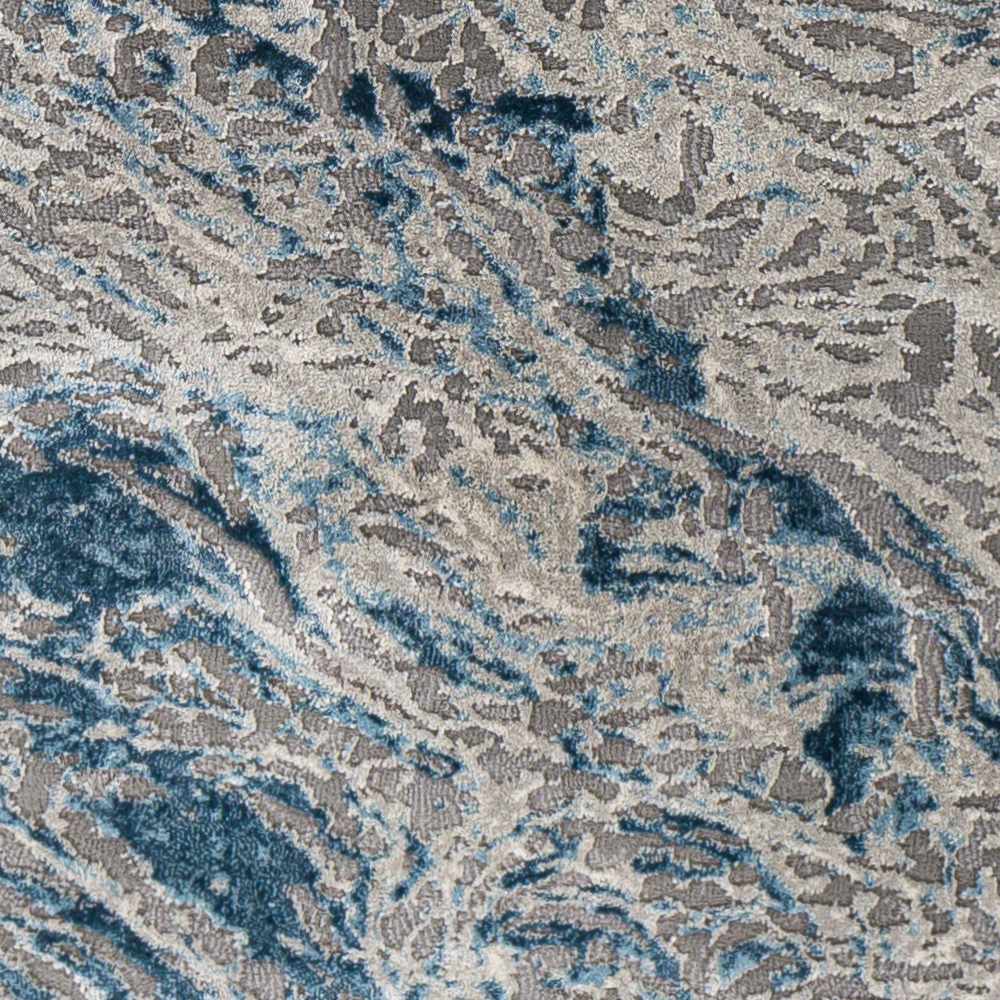 Lambton Blue Marble Area Rug - Clearance