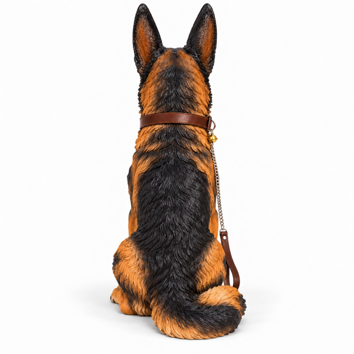 Large German Shepherd Dog Statue 32.28 Inch Sitting Guard Dog Sculpture for Entryway Patio Decor - view 7