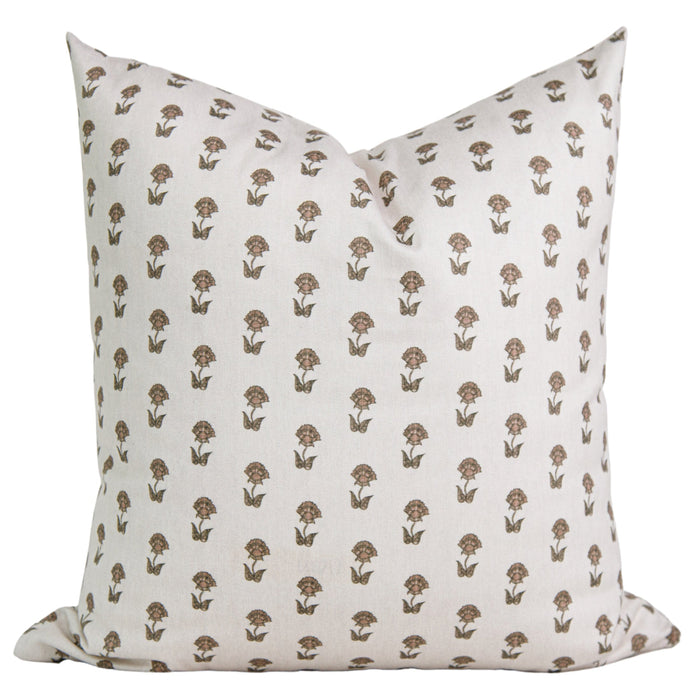 Laurel and Blush Clara Floral Throw Pillow