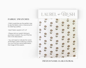 Laurel and Blush Clara Floral Throw Pillow - view 3