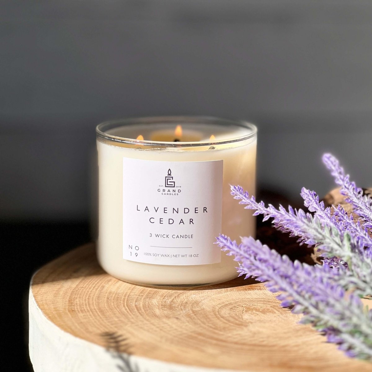 Lavender Cedar Candle