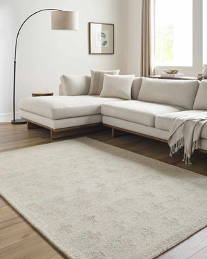 Lotta Peach Modern Wool Area Rug