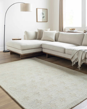 Lotta Peach Modern Wool Area Rug