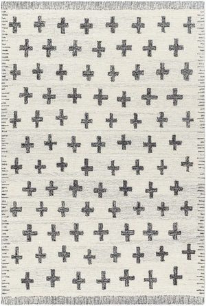 Lotta Light Silver Modern Wool Area Rug