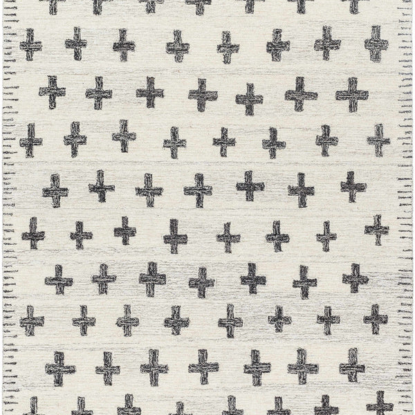 Lotta Light Silver Modern Wool Area Rug