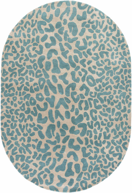 Lockbourne Leopard Print Area Rug