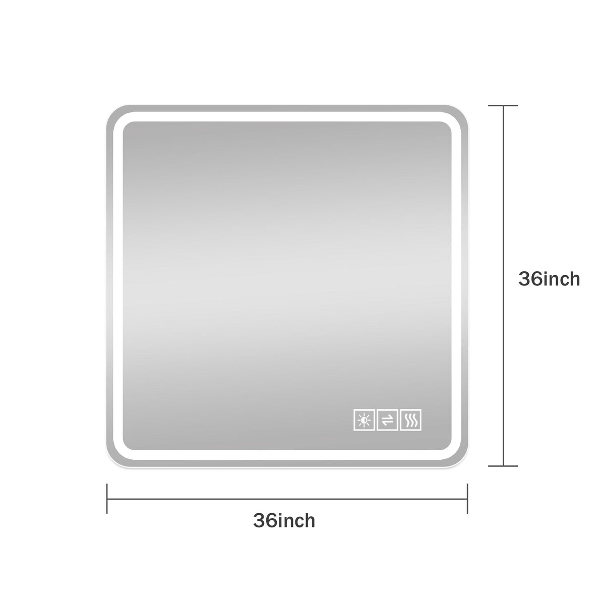 LD home LED Bathroom Mirror with Anti-Fog and Tri-Color Lighting - view 3