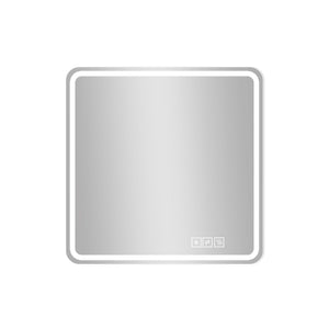 LD home LED Bathroom Mirror with Anti-Fog and Tri-Color Lighting in Pearl Silver - view 2