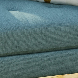Mid Century Fabric Channel Stitch Club Chair
