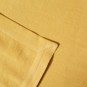 Seasonal Washed Linen-Cotton Tablecloth- Mustard