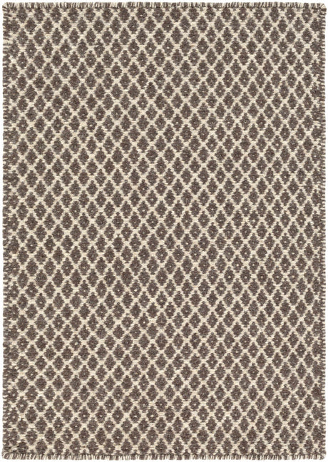 Lingo Brown Trellis Flatweave Rug - Clearance