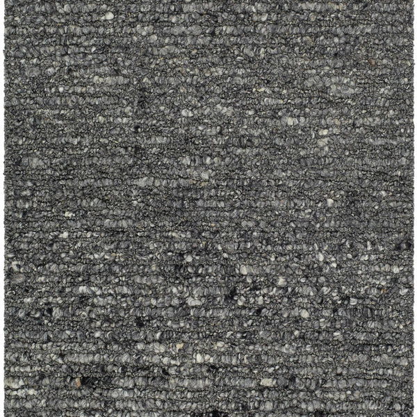 Winta Black Wool Area Rug