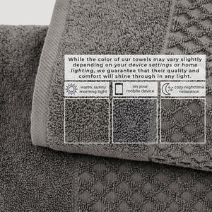 Cotton Diamond Waffle Weave Bath Towel Set - Grayson Collection
