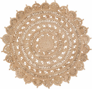 Longville Round Jute Rug - Clearance