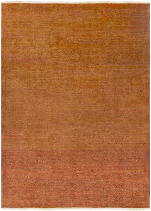 Lottsburg Premium Orange Wool Rug - Clearance