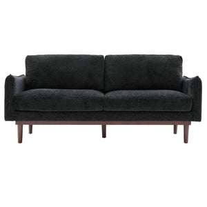 Loveseat Sofa With Spacious Seating in Black