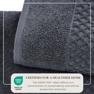 Cotton Diamond Waffle Weave Bath Towel Set - Grayson Collection
