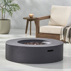 Lightweight Concrete Outdoor Circular Fire Pit