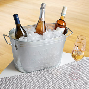Cold Drinks Galvanized Metal Tub