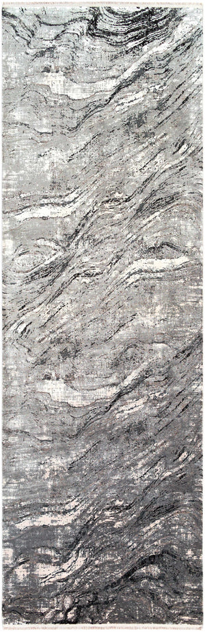 Littleport Luxury Fringed Faux Silk Rug - Clearance
