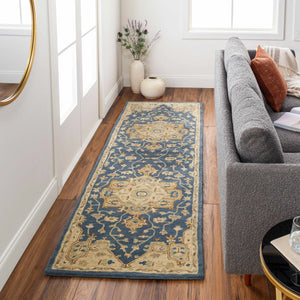 Broomfield 1145 Hand Tufted Blue Wool Rug
