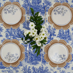 LUMERA BEIGE WAVY EDGE FABRIC PLACEMAT