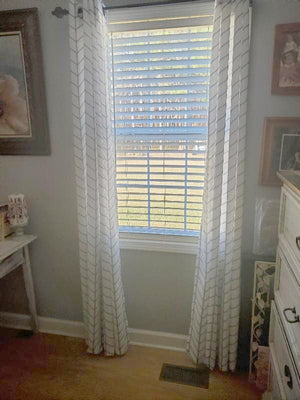 LushDecor Calia Chevron Geo Window Curtain Panels Set - view 18