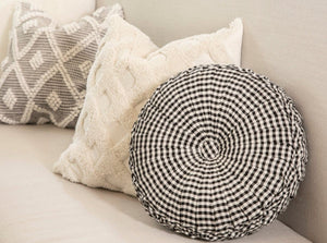 LushDecor Gingham Check Yarn Dyed Pleated Decorative Pillow - view 8