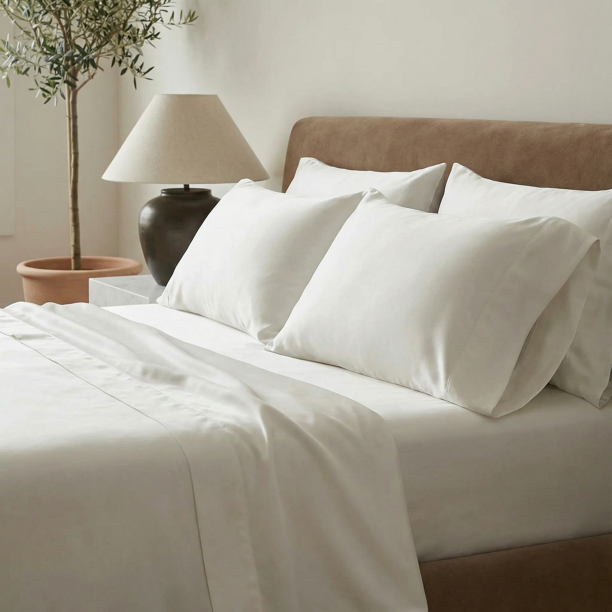ettitude Luxe Bamboo Sheet Set in Cloud