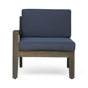 Grenada 5 Seater Acacia Wood Sectional Sofa Set