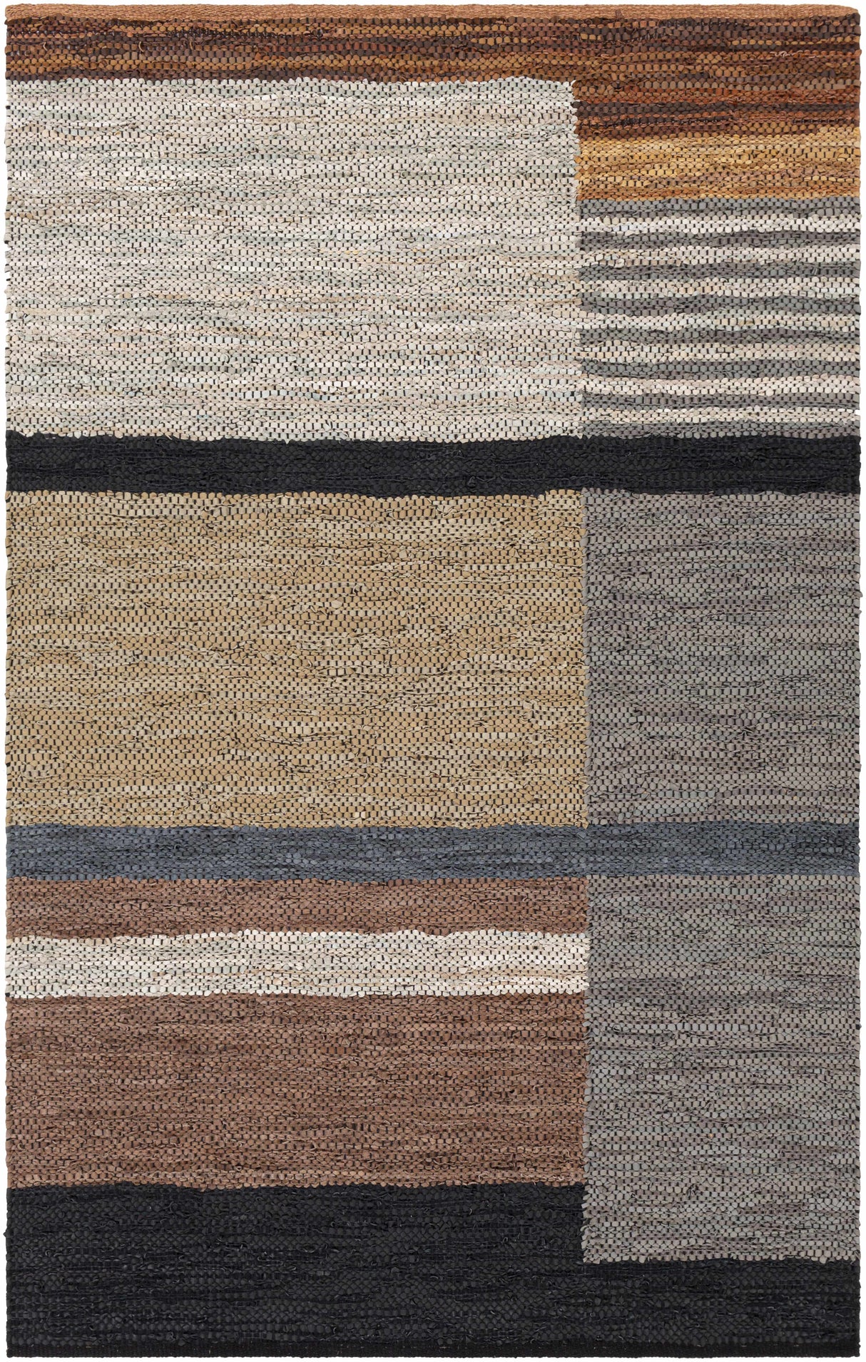 Lyndoch Leather Patchwork Rug