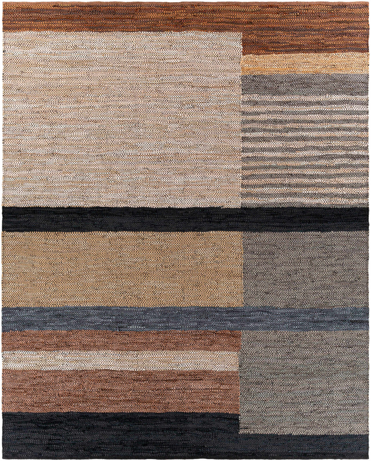 Lyndoch Leather Patchwork Rug