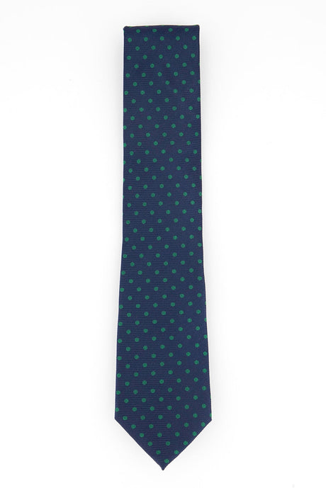 Tommy Hilfiger Men's Mont Classic Dot Stripe Tie Green Size Regular