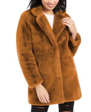 Apparis Eloise Faux-Fur Coat Brown Size Extra Large