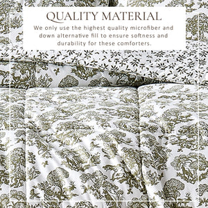 Reversible Christmas Comforter and Sham Set - Holiday / Lodge Odette Collection